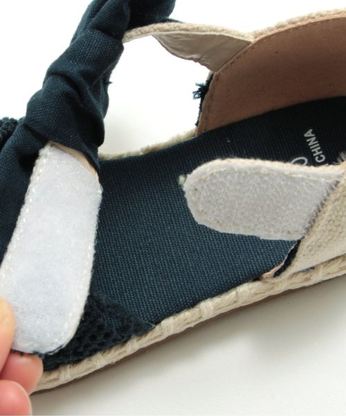 apres les cours（アプレレクール）の「リボンエスパドサンダル（サンダル・キッズ・サーモンピンク/ネイビー/カーキ・18/15 /20/14/21/17/16/19）」の10枚目の写真