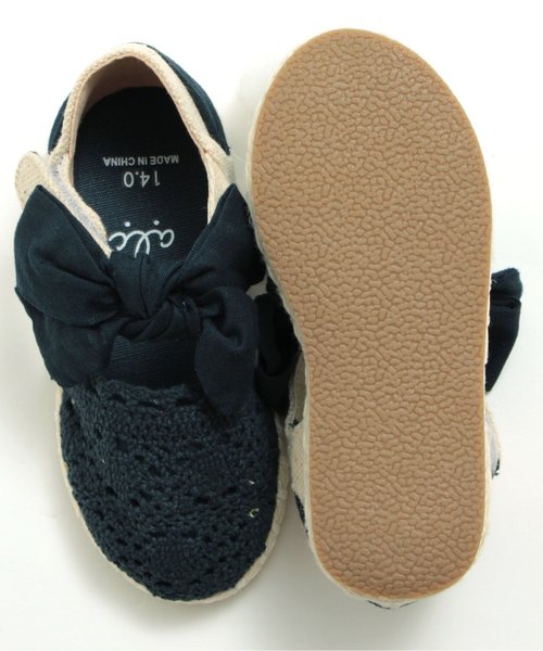 apres les cours（アプレレクール）の「リボンエスパドサンダル（サンダル・キッズ・サーモンピンク/ネイビー/カーキ・18/15 /20/14/21/17/16/19）」の11枚目の写真