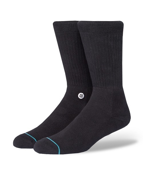 STANCE（スタンス）の「メンズ スタンス ソックス 無地 ワンポイント STANCE SOCKS ICON（ソックス/靴下・メンズ・ブラック/ホワイト/ピンク・LARGE）」の3枚目の写真