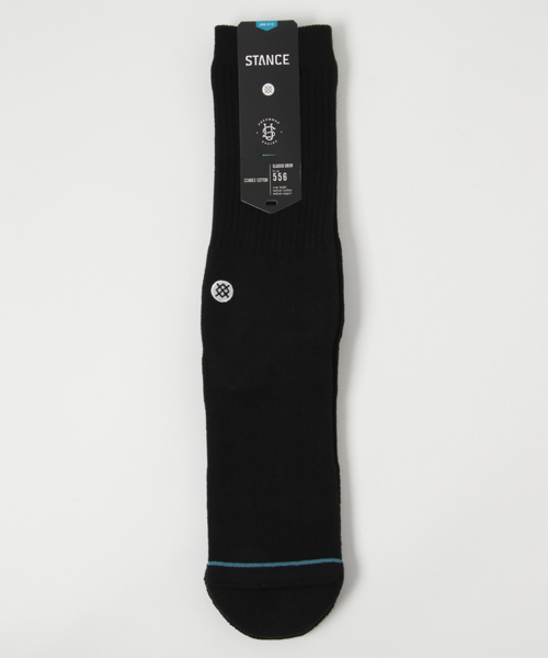 STANCE（スタンス）の「メンズ スタンス ソックス 無地 ワンポイント STANCE SOCKS ICON（ソックス/靴下・メンズ・ブラック/ホワイト/ピンク・LARGE）」の7枚目の写真