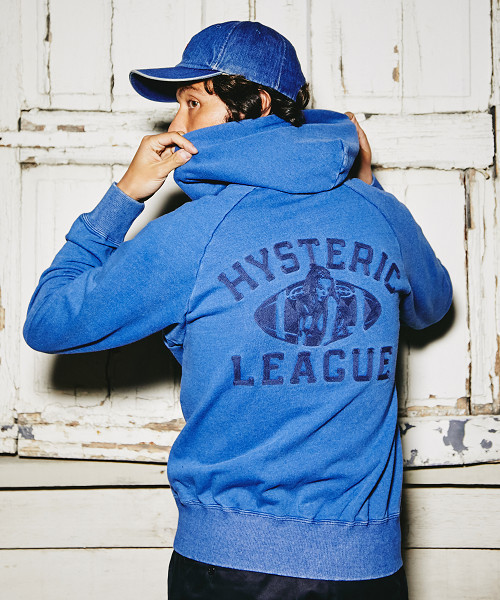 HYSTERIC GLAMOUR（ヒステリックグラマー）の「BALL刺繍 PK（パーカー・メンズ・トップグレー/ブラック/インディゴブルー・SMALL/MEDIUM/LARGE）」の15枚目の写真