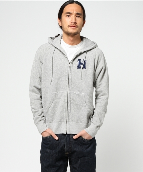 HYSTERIC GLAMOUR（ヒステリックグラマー）の「BALL刺繍 PK（パーカー・メンズ・トップグレー/ブラック/インディゴブルー・SMALL/MEDIUM/LARGE）」の20枚目の写真