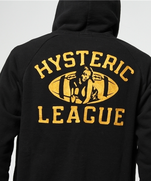 HYSTERIC GLAMOUR（ヒステリックグラマー）の「BALL刺繍 PK（パーカー・メンズ・トップグレー/ブラック/インディゴブルー・SMALL/MEDIUM/LARGE）」の11枚目の写真