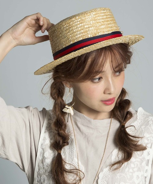 PLAIN CLOTHING(プレーンクロージング)の「フラワー麦わらHAT【PLAIN CLOTHING】(ハット・レディース・ベージュ・FREE)」の10枚目の写真