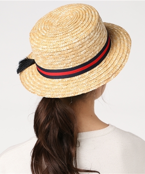 PLAIN CLOTHING(プレーンクロージング)の「フラワー麦わらHAT【PLAIN CLOTHING】(ハット・レディース・ベージュ・FREE)」の3枚目の写真