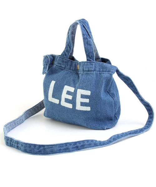 apres les cours(アプレレクール)の「LEE キャンバスバッグ小(ショルダーバッグ・キッズ・ネイビー/オフホワイト/ブルー・FREE)」の3枚目の写真