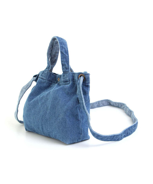 apres les cours(アプレレクール)の「LEE キャンバスバッグ小(ショルダーバッグ・キッズ・ネイビー/オフホワイト/ブルー・FREE)」の12枚目の写真