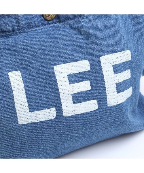 apres les cours(アプレレクール)の「LEE キャンバスバッグ小(ショルダーバッグ・キッズ・ネイビー/オフホワイト/ブルー・FREE)」の13枚目の写真