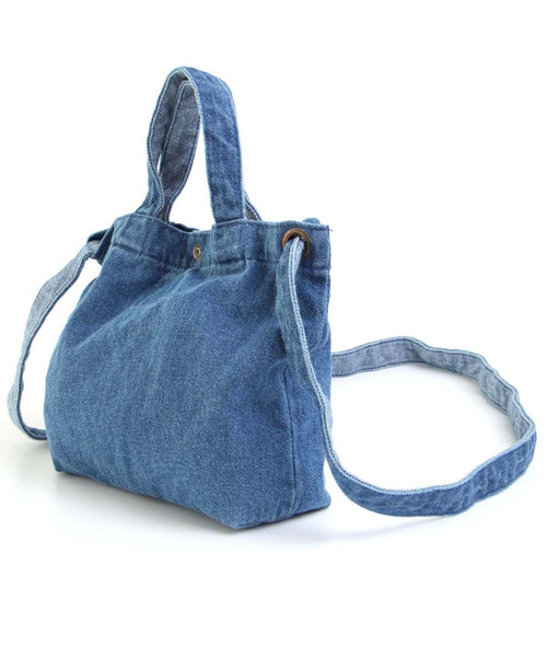 apres les cours(アプレレクール)の「LEE キャンバスバッグ小(ショルダーバッグ・キッズ・ネイビー/オフホワイト/ブルー・FREE)」の16枚目の写真