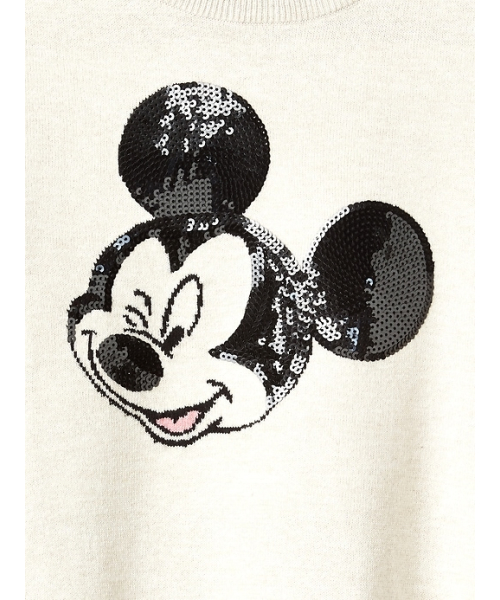 GAP(ギャップ)の「Gapkids | Disney Mickey Mouse スパンコール クルーネックセーター(ニット/セーター・キッズ・クリーム・110cm/120cm/130cm/140cm/150cm/160cm)」の4枚目の写真
