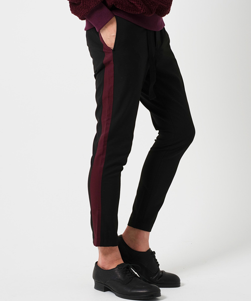 GOSTAR DE FUGA（ゴスタール ジフーガ）の「ラインスラックスパンツ（スラックス・メンズ・ブラック×ホワイト/ブラック×レッド・S/M/L）」の7枚目の写真