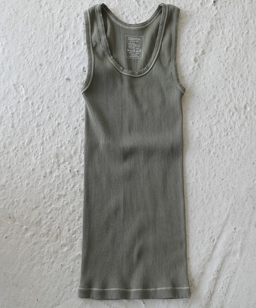 TODAYFUL（トゥデイフル）の「シームレスステッチタンクトップ（タンクトップ・レディース・ブラック/ブラウン/オフホワイト/カーキ・FREE）」の18枚目の写真