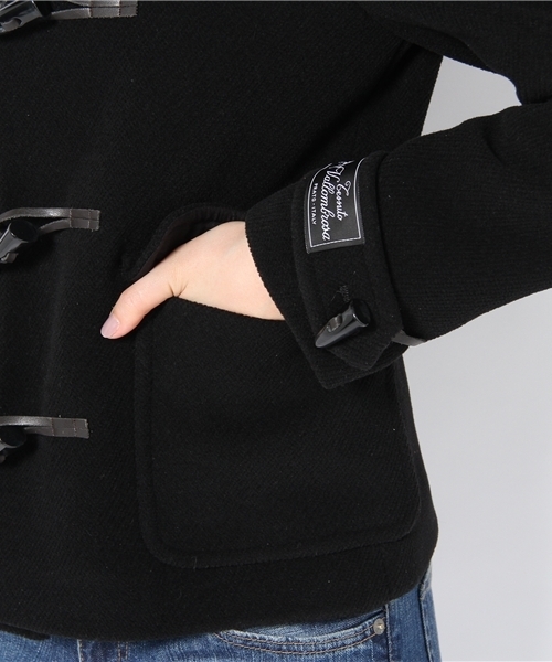 BEAUTY&YOUTH UNITED ARROWS（ビューティーアンドユースユナイテッドアローズ）の「BY パイルメルトンショートダッフル/09 2 Å（ダッフルコート・レディース・ブラック・SMALL/MEDIUM）」の6枚目の写真