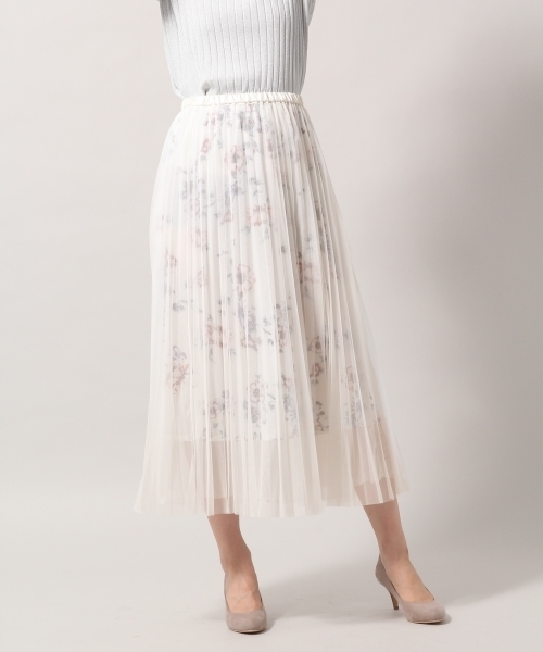 BLISS POINT（ブリスポイント）の「チュールレイヤーロングスカート / 786839（スカート・レディース・ネイビー/カーキ/ライトグレー/その他1/イエロー・MEDIUM/LARGE）」の10枚目の写真