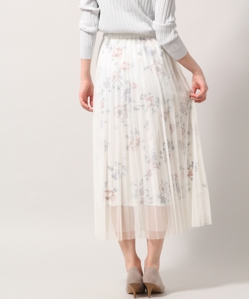 BLISS POINT（ブリスポイント）の「チュールレイヤーロングスカート / 786839（スカート・レディース・ネイビー/カーキ/ライトグレー/その他1/イエロー・MEDIUM/LARGE）」の12枚目の写真