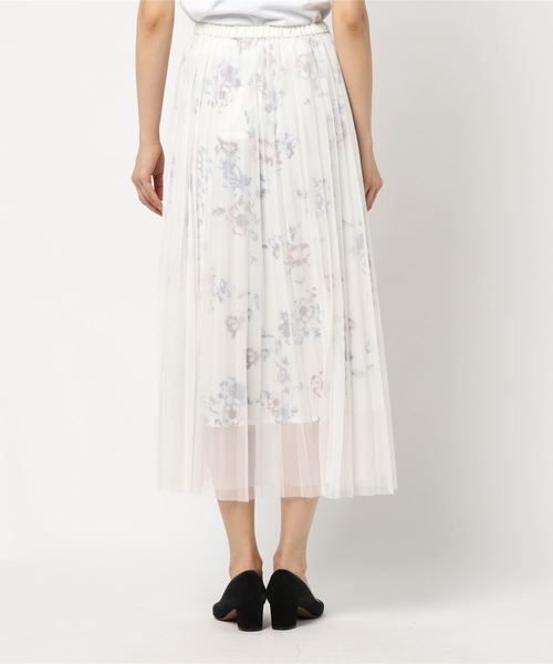 BLISS POINT（ブリスポイント）の「チュールレイヤーロングスカート / 786839（スカート・レディース・ネイビー/カーキ/ライトグレー/その他1/イエロー・MEDIUM/LARGE）」の7枚目の写真