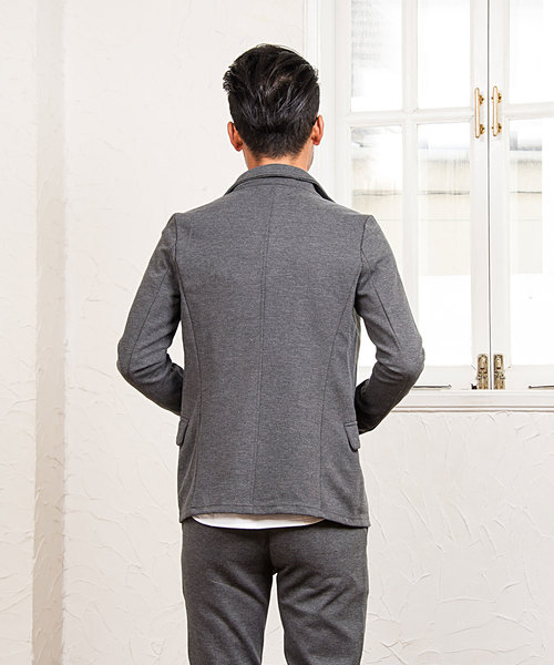 Vicci(ビッチ)の「『vicci/ヴィッチ』カルゼイタリアンカラージャケット&パンツ【上下セットアップ】(セットアップ・メンズ・ブラック/チャコール/杢グレー/ネイビー・M/L)」の12枚目の写真