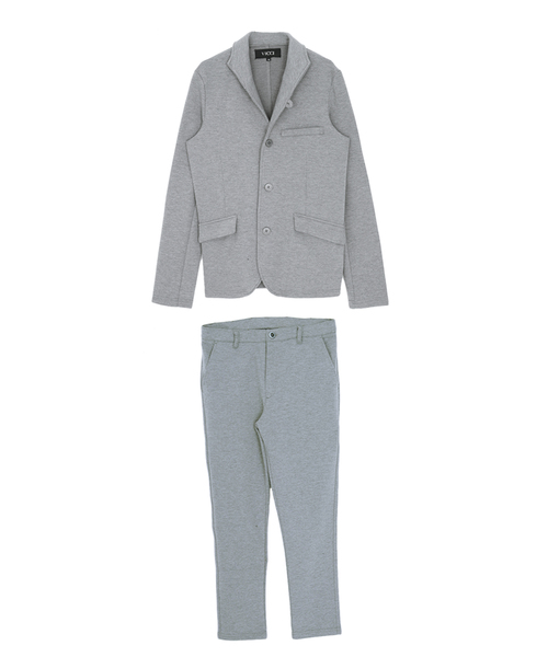 Vicci(ビッチ)の「『vicci/ヴィッチ』カルゼイタリアンカラージャケット&パンツ【上下セットアップ】(セットアップ・メンズ・ブラック/チャコール/杢グレー/ネイビー・M/L)」の8枚目の写真