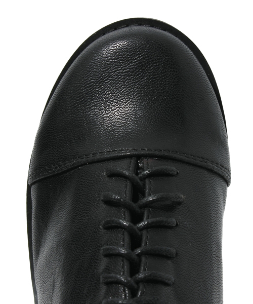 WEGO（ウィゴー）の「WEGO/レースアップ厚底シューズ（ブーツ・レディース・ブラック/ブラウン・MEDIUM/LARGE）」の6枚目の写真