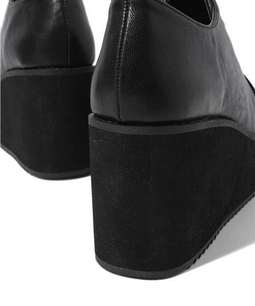 WEGO（ウィゴー）の「WEGO/レースアップ厚底シューズ（ブーツ・レディース・ブラック/ブラウン・MEDIUM/LARGE）」の8枚目の写真