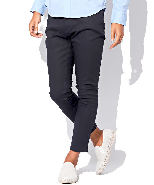 LUXSTYLE(ラグスタイル)の「ストレッチツイルスキニーアンクルパンツ(チノパンツ・メンズ・ブラック/ベージュ/ネイビー/グレー/カーキ/ブラック系その他/グレー系その他/ワイン/チャコール/ホワイト・L/M/XL)」の9枚目の写真