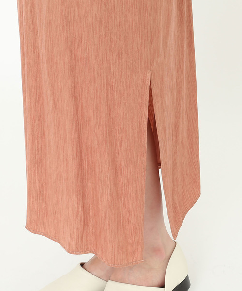 SALON adam et rope'（サロン アダム エ ロペ）の「メランジサテンキャミドレス（ワンピース・レディース・グレー/ネイビー/ピンク・FREE）」の12枚目の写真