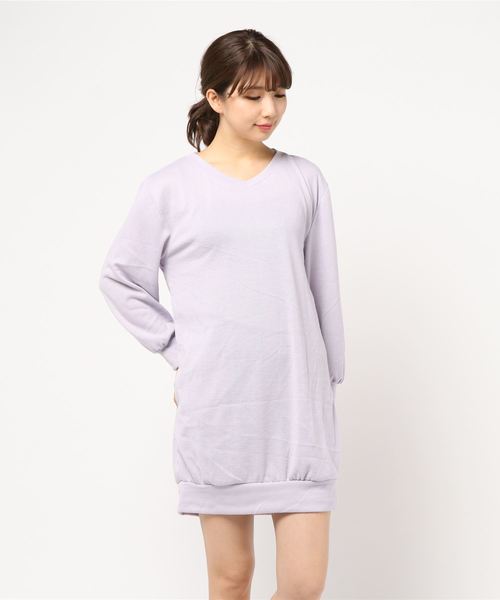 GeeRA(ジーラ)の「ふんわり素材パフ袖ニットソーワンピース(ワンピース・レディース・その他/ボルドー/杢グレー/ネイビー/ブラック/カーキ/ライラック・MEDIUM/LARGE/X-LARGE/XX-LARGE/SMALL)」の16枚目の写真
