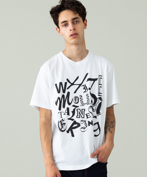 WHITE MOUNTAINEERING（ホワイトマウンテニアリング）の「【White mountaineering】MIXED TYPOGRAPHY PRINTED T-SHIRT（Tシャツ/カットソー・メンズ・ホワイト/ブラック・1/2/3）」の13枚目の写真