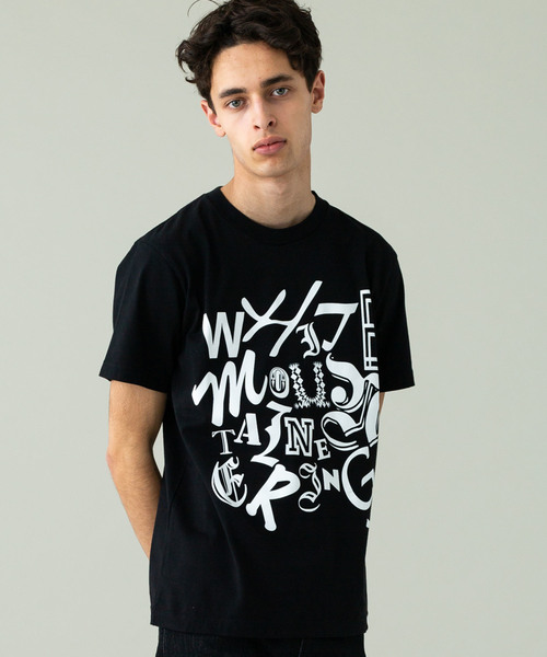 WHITE MOUNTAINEERING（ホワイトマウンテニアリング）の「【White mountaineering】MIXED TYPOGRAPHY PRINTED T-SHIRT（Tシャツ/カットソー・メンズ・ホワイト/ブラック・1/2/3）」の8枚目の写真