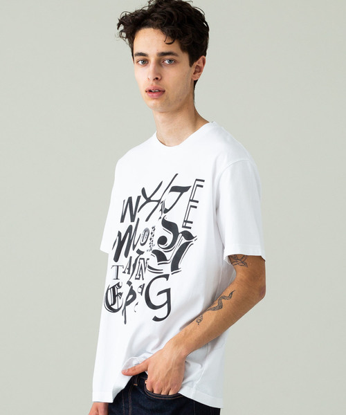 WHITE MOUNTAINEERING（ホワイトマウンテニアリング）の「【White mountaineering】MIXED TYPOGRAPHY PRINTED T-SHIRT（Tシャツ/カットソー・メンズ・ホワイト/ブラック・1/2/3）」の15枚目の写真