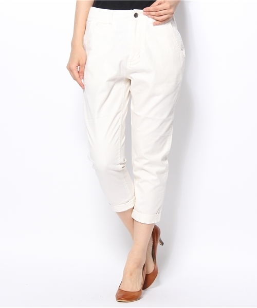 mystic(ミスティック)の「デニムテーパードPT(スラックス・レディース・ライトブルー/ホワイト/ブルー・2/1)」の1枚目の写真