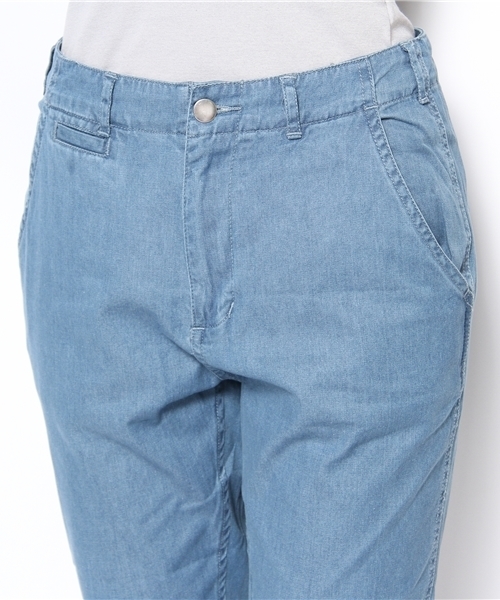 mystic(ミスティック)の「デニムテーパードPT(スラックス・レディース・ライトブルー/ホワイト/ブルー・2/1)」の8枚目の写真