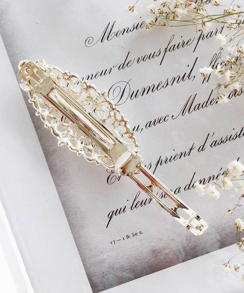 セール】【Cupid Heart】結婚式アクセサリー パールプリンセスバレッタ