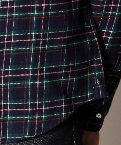 BEAUTY&YOUTH UNITED ARROWS（ビューティーアンドユースユナイテッドアローズ）の「BY ネル タータン/チェック ボタンダウンシャツ（Slim）◆（シャツ/ブラウス・メンズ・レッド/マスタード/ケリー/ネイビー・X-SMALL/SMALL/MEDIUM/LARGE/X-LARGE）」の10枚目の写真