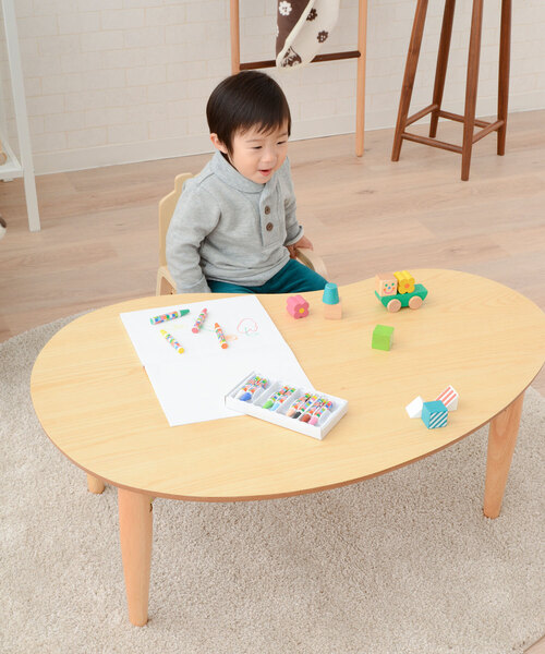 東京家具（トウキョウカグ）の「折りたたみテーブル 雲のカタチ（家具・レディース・オフホワイト/ピンク/ナチュラル/ライトグレー・FREE）」の11枚目の写真