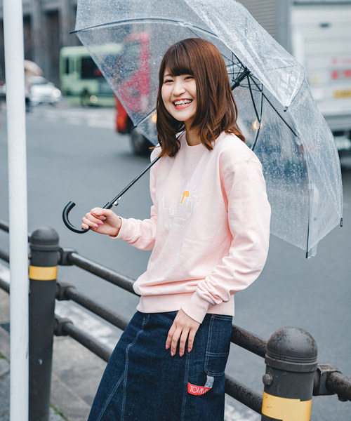 MARK AND LONA トレーナー アイボリー・ピンク Little Sunny Bite - little sunny bite × Stranger Things