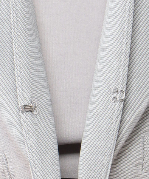 A/C DESIGN BY ALPHA CUBIC（エーシーデザインバイアルファキュービック）の「◇カタログ掲載◇ノーカラージャケット（ノーカラージャケット・レディース・ブラック/ネイビー/グレー/オフホワイト・11号/9号/13号）」の8枚目の写真