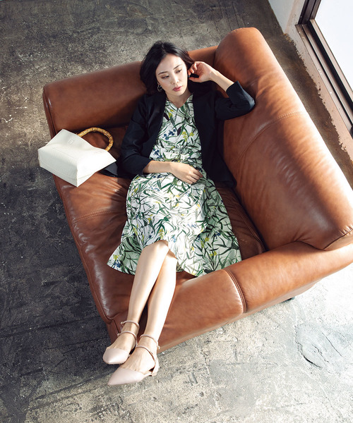 A/C DESIGN BY ALPHA CUBIC（エーシーデザインバイアルファキュービック）の「◇カタログ掲載◇ノーカラージャケット（ノーカラージャケット・レディース・ブラック/ネイビー/グレー/オフホワイト・11号/9号/13号）」の16枚目の写真