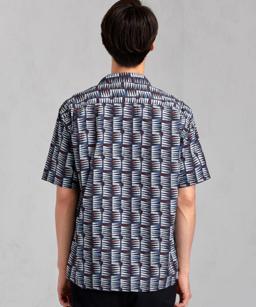 green label relaxing（グリーンレーベルリラクシング）の「MC MULHOUSE オープンカラー S/S シャツ（シャツ/ブラウス・メンズ・ライトグレー/ダークブラウン/ベージュ/ロイヤルブルー・SMALL/MEDIUM/LARGE）」の8枚目の写真