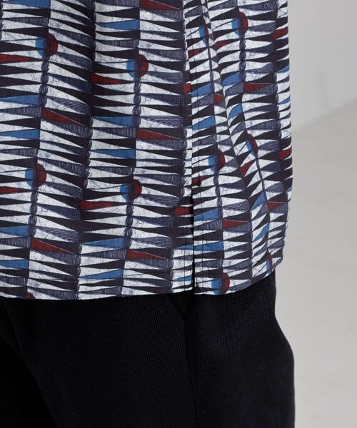 green label relaxing（グリーンレーベルリラクシング）の「MC MULHOUSE オープンカラー S/S シャツ（シャツ/ブラウス・メンズ・ライトグレー/ダークブラウン/ベージュ/ロイヤルブルー・SMALL/MEDIUM/LARGE）」の13枚目の写真