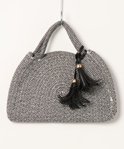 KOBE LETTUCE（コウベレタス）の「タッセル付きハーフムーンロープカゴバッグ（ハンドバッグ・レディース・アイボリー/その他/ブラウン系その他・FREE）」の16枚目の写真