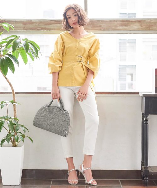 KOBE LETTUCE（コウベレタス）の「タッセル付きハーフムーンロープカゴバッグ（ハンドバッグ・レディース・アイボリー/その他/ブラウン系その他・FREE）」の11枚目の写真