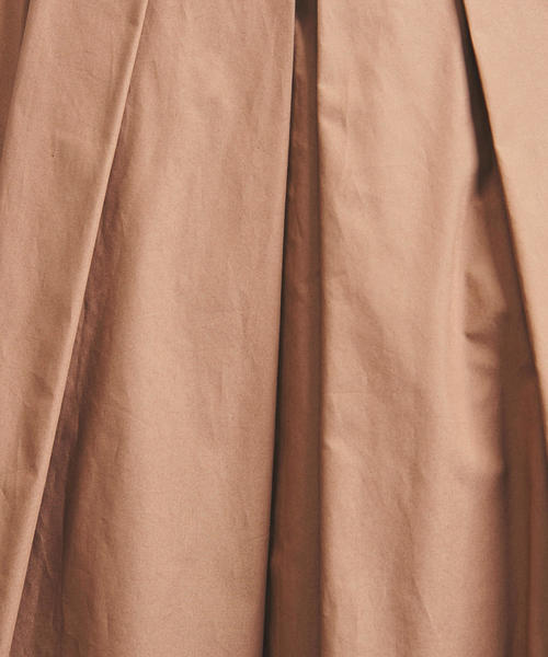 UNITED ARROWS(ユナイテッドアローズ)の「UBCS CTN タック スカート◆(スカート・レディース・ベージュ/ブラック/ケリー・38/36)」の8枚目の写真