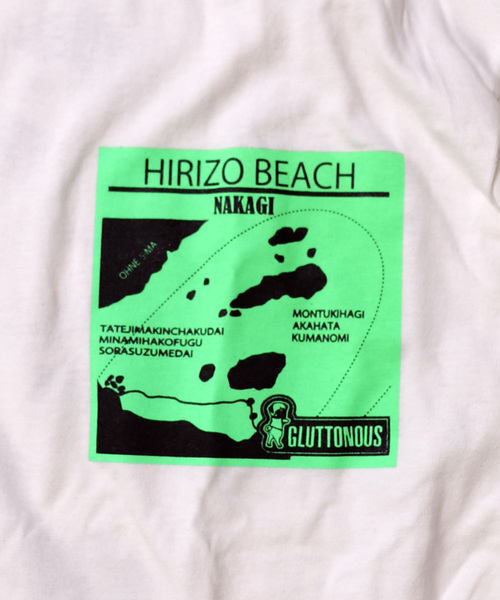 GLUTTONOUS(グルトン)の「【GLUTTONOUS/ グルトン】 ビッグシルエットTシャツ(ヒリゾ)(Tシャツ/カットソー・メンズ・ホワイト/ブラック/グリーン/オレンジ・S/M/L/XL/XXL)」の8枚目の写真