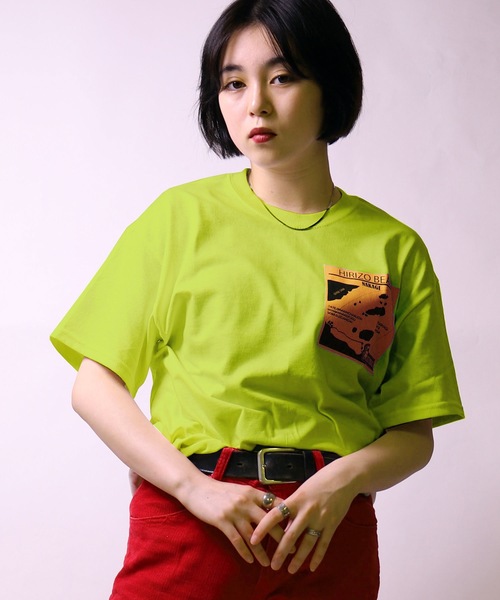 GLUTTONOUS(グルトン)の「【GLUTTONOUS/ グルトン】 ビッグシルエットTシャツ(ヒリゾ)(Tシャツ/カットソー・メンズ・ホワイト/ブラック/グリーン/オレンジ・S/M/L/XL/XXL)」の13枚目の写真