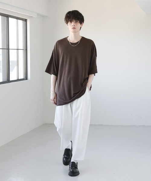 セモア　アウトレット　レディース　トップス　カットソー　Tシャツ　ドルマンスリーブ　ビッグシルエット　美品 ロンT Tシャツ ゆるTシャツ ビッグTシャツ レディース 長袖