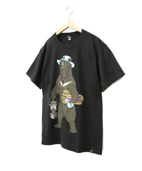 go slow caravan(ゴースローキャラバン)の「OGAWA×GSC ツキノワグマTEE19(Tシャツ/カットソー・メンズ・ホワイト/チャコールグレー・MEDIUM/LARGE/X-LARGE)」の12枚目の写真