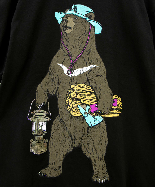 go slow caravan(ゴースローキャラバン)の「OGAWA×GSC ツキノワグマTEE19(Tシャツ/カットソー・メンズ・ホワイト/チャコールグレー・MEDIUM/LARGE/X-LARGE)」の15枚目の写真