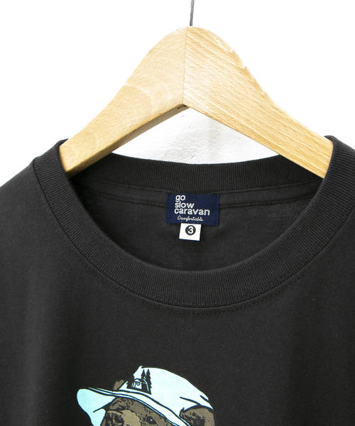 go slow caravan(ゴースローキャラバン)の「OGAWA×GSC ツキノワグマTEE19(Tシャツ/カットソー・メンズ・ホワイト/チャコールグレー・MEDIUM/LARGE/X-LARGE)」の16枚目の写真