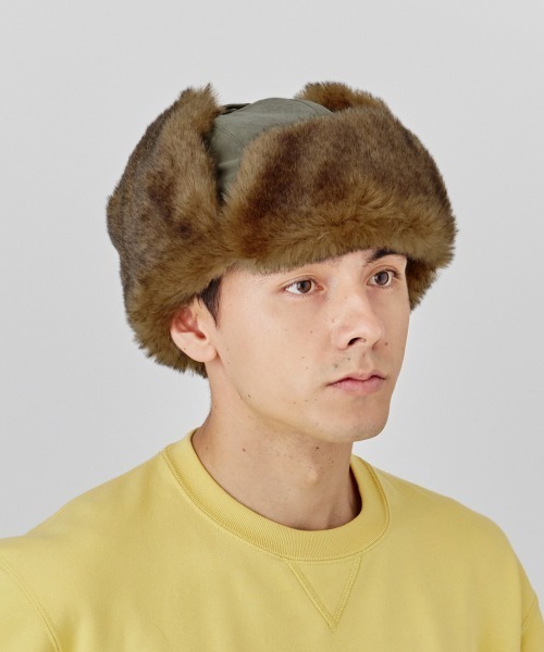 ORNERTE（オルネート）の「【ORNERTE】[WEB限定] サイズが選べるフライトキャップ（キャップ・レディース・ブラック/グレー/ダークグリーン/ブラウン/ベージュ・M/57.5cm/61cm/L）」の6枚目の写真